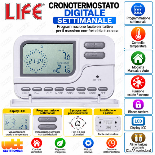 Crono termostato digitale - crono,