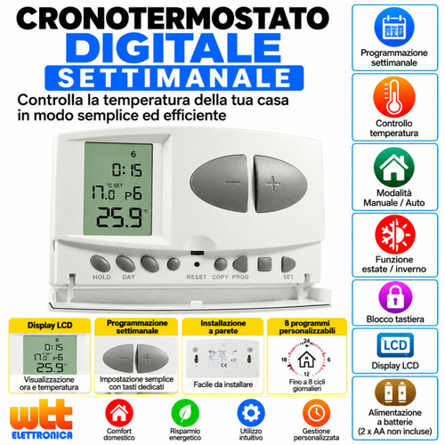 Crono termostato digitale per - crono,